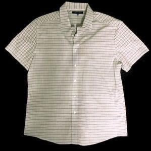 Vince Camuto Men's Button-up Plaid Shirt Sz L